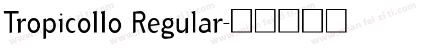 Tropicollo Regular字体转换
